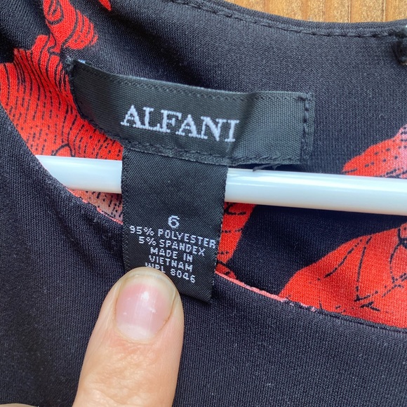 ALFANI semi-formal/professional long sleeve dress - Picture 4 of 5